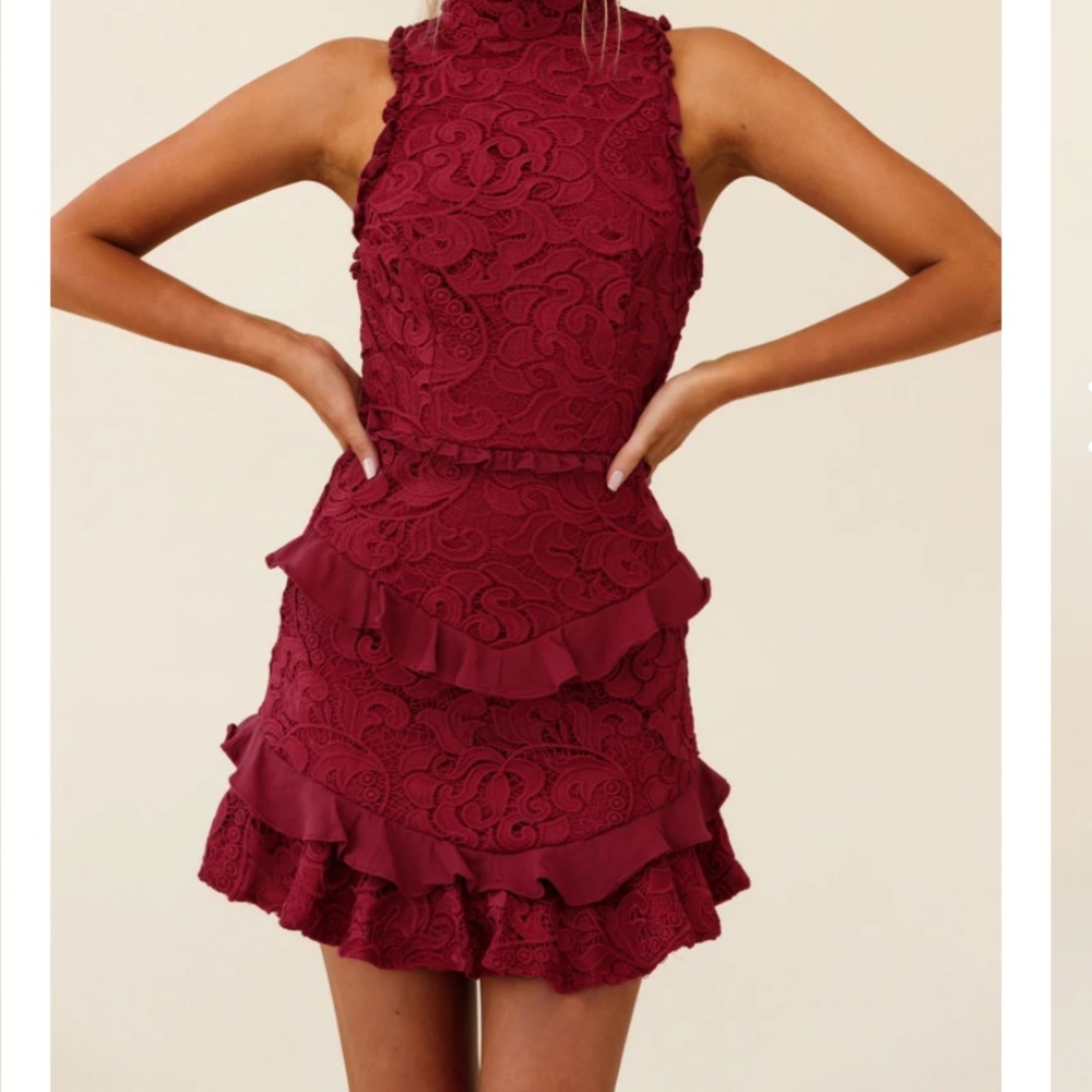 Saints + Secrets high neck dress